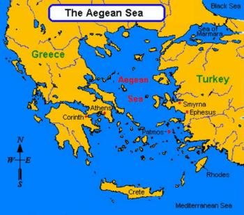 map showing location of Crete