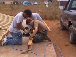 working together