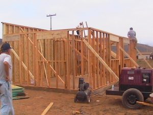 Brian and Cody start rafters